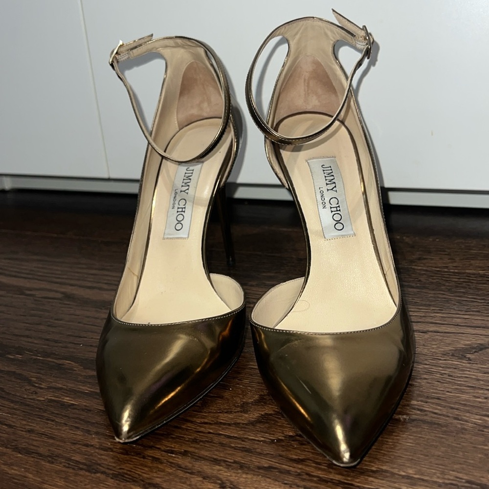 Gold Jimmy Choo